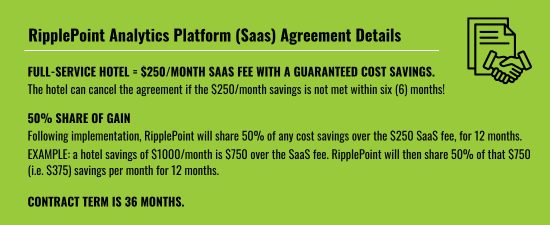 RipplePoint Analytics Platform (Saas) Agreement Details